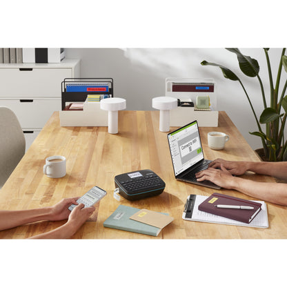 DYMO® Beschriftungsgerät LabelManager® Executive 640 CB 5 Display-Zeilen 9 Schriftgrößen inkl. 3 Schriftbandkassetten (1 x 24 mm x 7 m, 1 x 19 mm x 7 m, 1 x 12 mm x 7 m, schwarz auf weiß), USB-C-Ladekabel