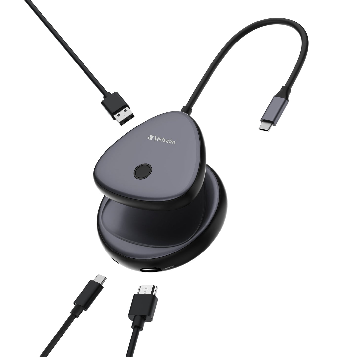 Verbatim USB-Hub Share my Screen WDA-02 USB-C schwarz