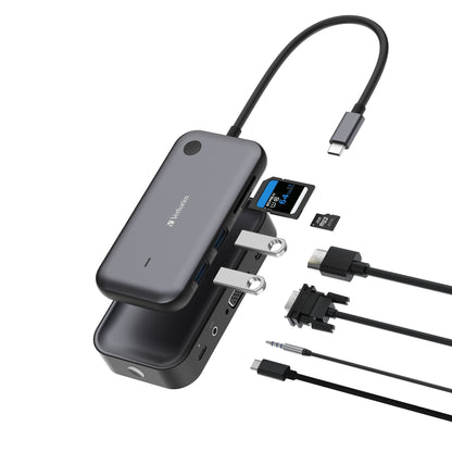 Verbatim USB-Hub Share my Screen WDA-01 USB-C schwarz