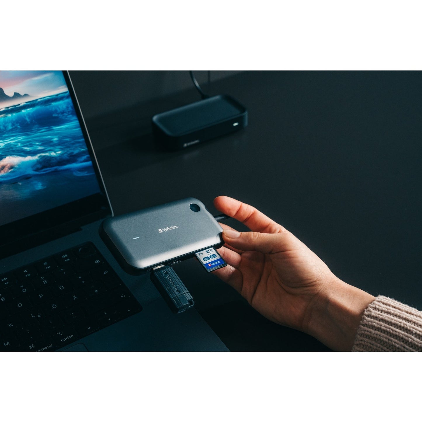 Verbatim USB-Hub Share my Screen WDA-01 USB-C schwarz