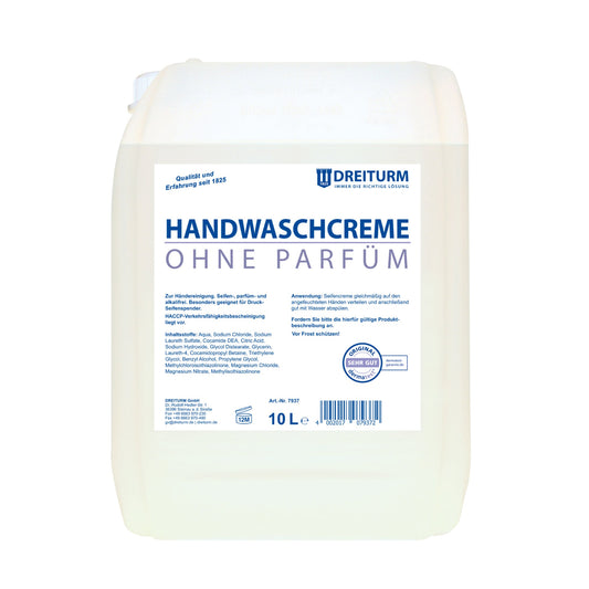 DREITURM Flüssigseife neutral dermatologisch getestet pH-Wert: 4,3 Ausführung des Behälters: Kanister Material des Behälters: Kunststoff 10l