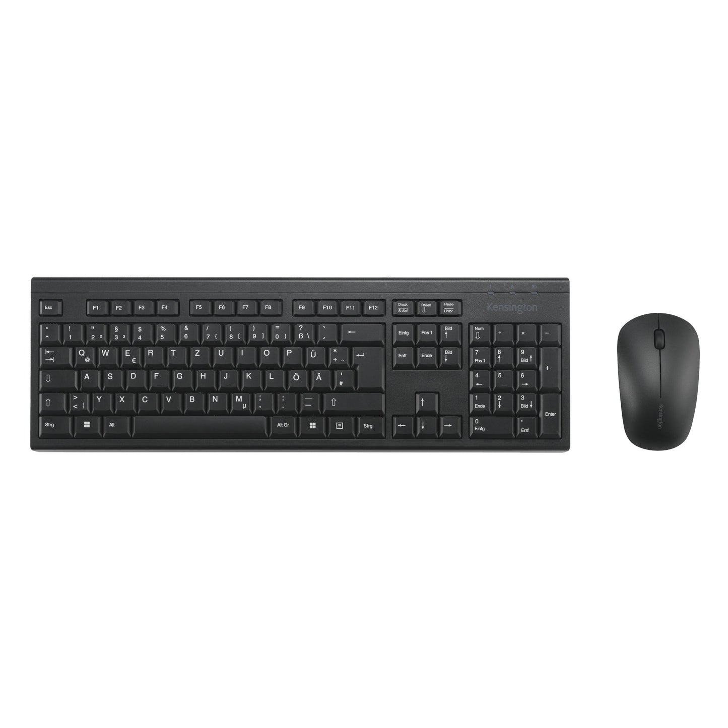 Kensington Tastatur-Maus-Set KM150 EQ QWERTZ Windows®, Mac universell USB-A 10m inkl. Dongle schwarz