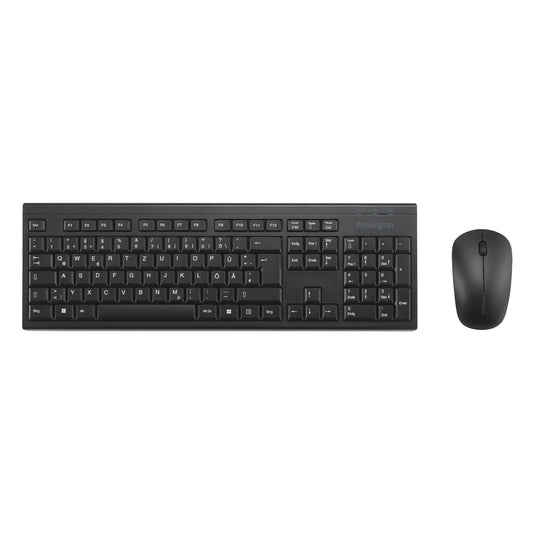Kensington Tastatur-Maus-Set KM150 EQ QWERTZ Windows®, Mac universell USB-A 10m inkl. Dongle schwarz