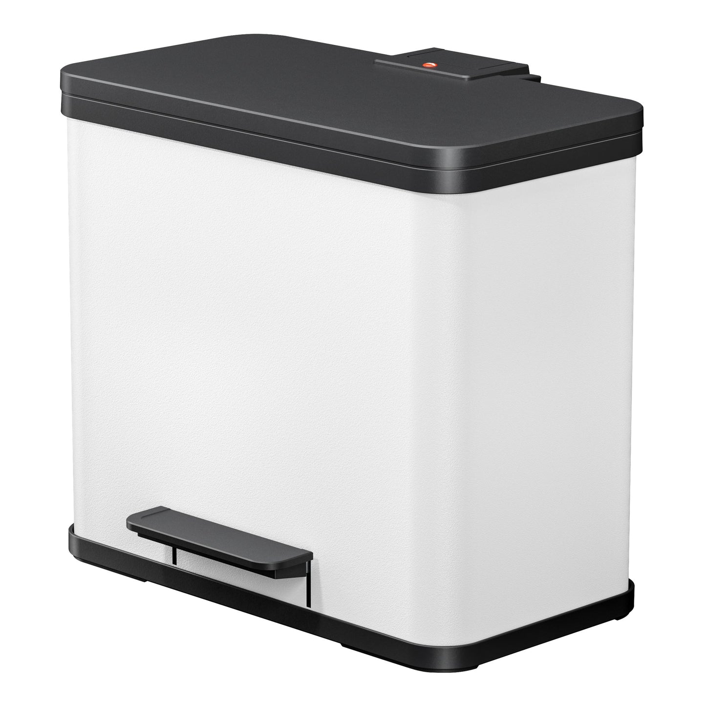Hailo Tretabfalleimer Öko trio Plus L 47 x 43 x 34 cm (B x H x T) 3 x 9l Stahlblech weiß