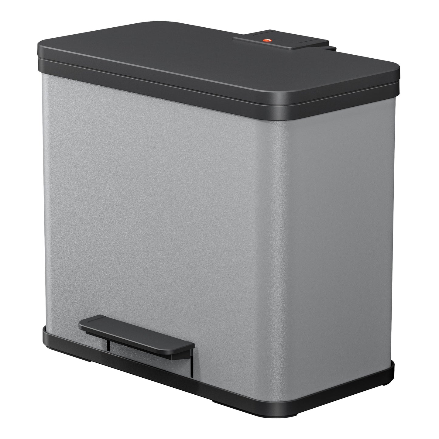 Hailo Tretabfalleimer Öko trio Plus L 47 x 43 x 34 cm (B x H x T) 3 x 9l Stahlblech hellgrau