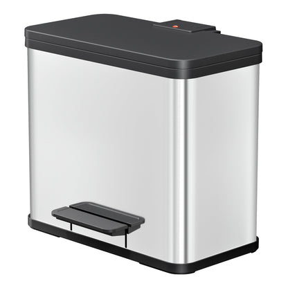 Hailo Tretabfalleimer Öko trio Plus L 47 x 43 x 34 cm (B x H x T) 3 x 9l Edelstahl edelstahl