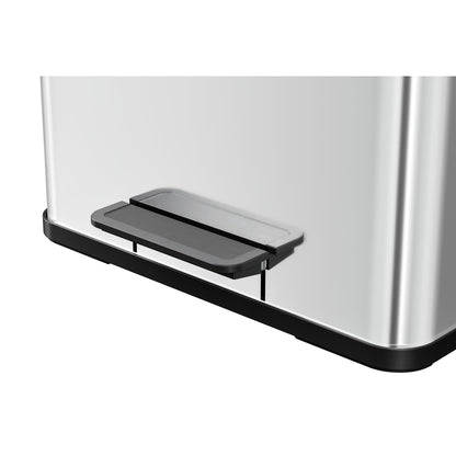 Hailo Tretabfalleimer Öko trio Plus L 47 x 43 x 34 cm (B x H x T) 3 x 9l Edelstahl edelstahl