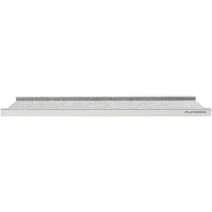 Playroom Regal PLAYBOARD Shelf 800 x 30 x 140 mm (B x H x T) 1 Fachboden Metall/PET, recycelt weiß/grau