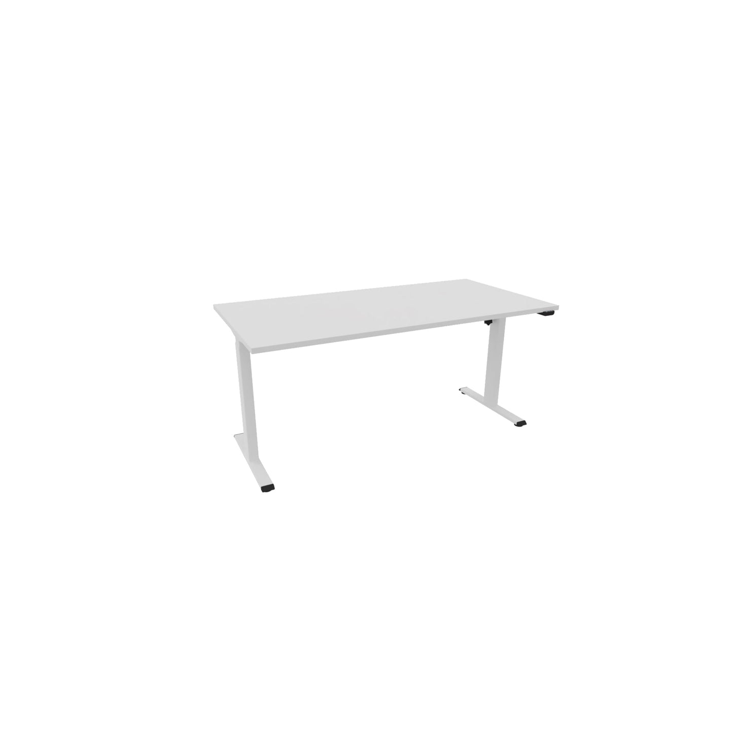 NowyStyl Schreibtisch eComo Maße: 1.600 x 720-1.200 x 800 mm (B x H x T) Holz weiß