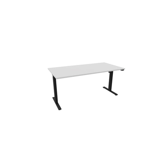 NowyStyl Schreibtisch eComo Maße: 1.600 x 720-1.200 x 800 mm (B x H x T) Holz weiß