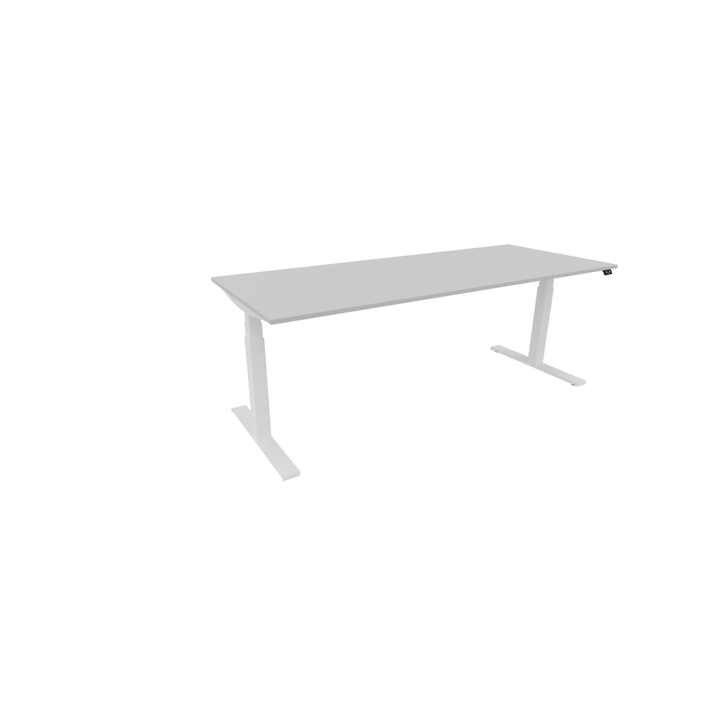 NowyStyl Schreibtisch eModel 3.0 Maße: 2.000 x 650-1.310 x 800 mm (B x H x T) Holz platinum