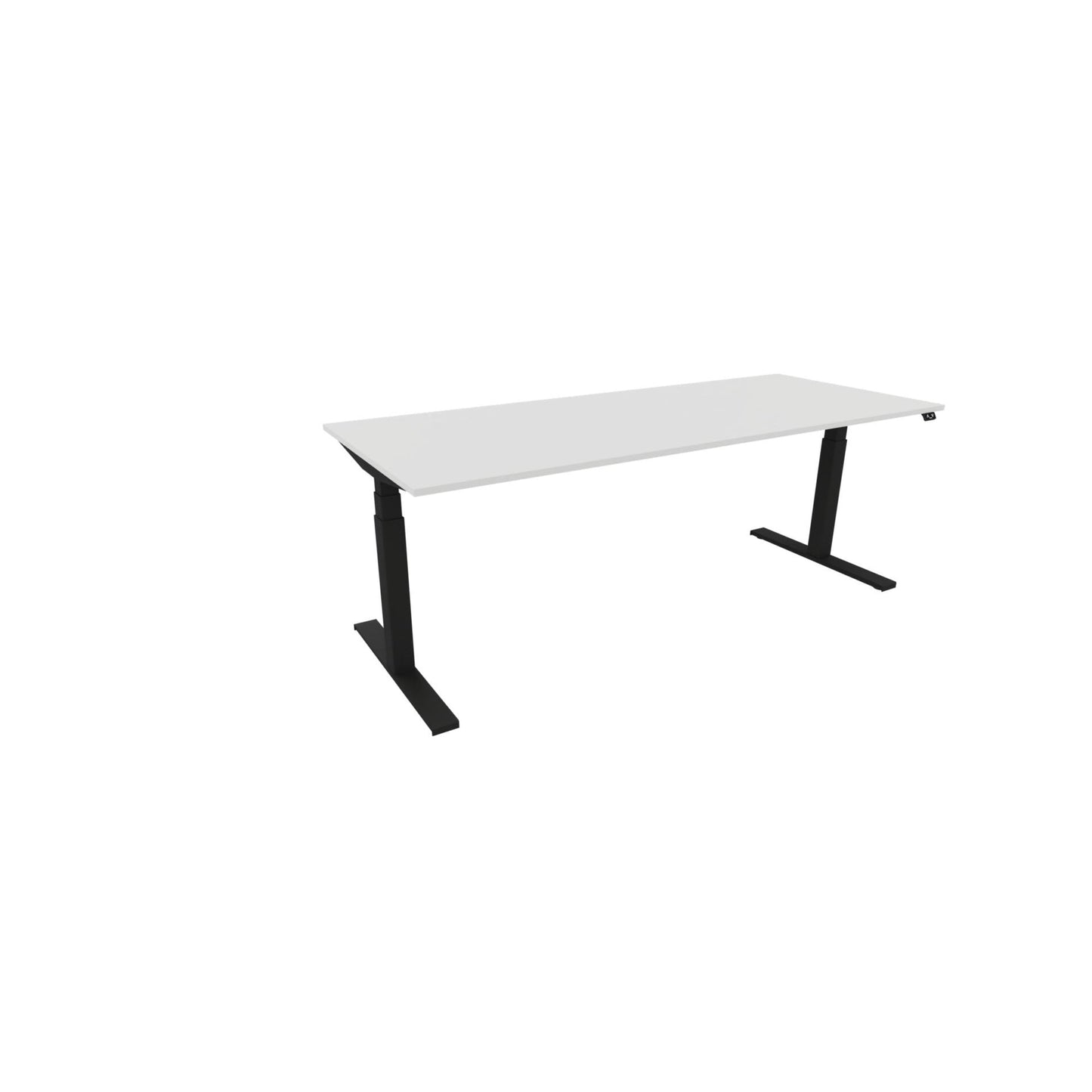 NowyStyl Schreibtisch eModel 3.0 Maße: 2.000 x 650-1.310 x 800 mm (B x H x T) Holz weiß