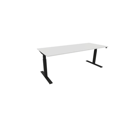 NowyStyl Schreibtisch eModel 3.0 Maße: 2.000 x 650-1.310 x 800 mm (B x H x T) Holz weiß