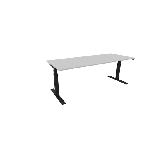 NowyStyl Schreibtisch eModel 3.0 Maße: 2.000 x 650-1.310 x 800 mm (B x H x T) Holz platinum