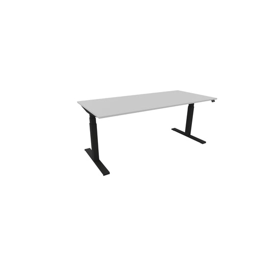 NowyStyl Schreibtisch eModel 3.0 Maße: 1.800 x 650-1.310 x 800 mm (B x H x T) Holz platinum