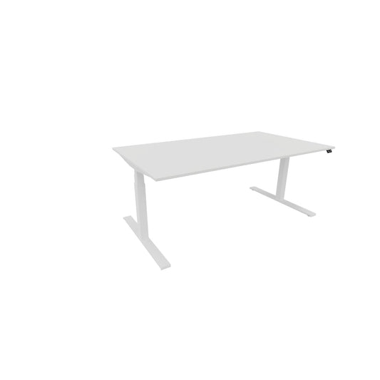 NowyStyl Schreibtisch eModel 3.0 Maße: 1.800 x 650-1.310 x 1.000 mm (B x H x T) Holz weiß