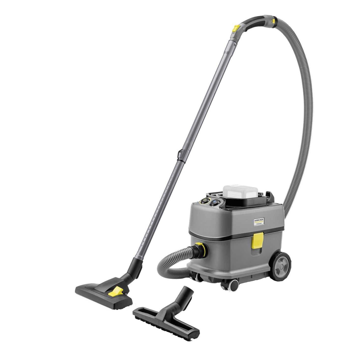 Kärcher Bodenstaubsauger T 10/1 Bp Adv HEPA 25,5 x 35,5 x 43 cm (B x H x T) 10l 500W Zubehör erforderlich Kärcher Akku Battery Power+ 36/60 2.042-022.0, Akkuladegerät Battery Power+ 36/60 2.445-045.0