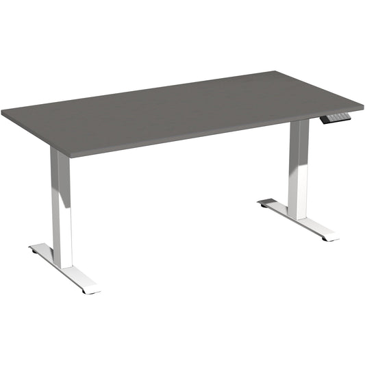 Geramöbel Schreibtisch Elevate Basic Maße: 1.600 x 730-1.230 x 800 mm (B x H x T) Dreischicht-Feinspan, melaminharzbeschichtet onyx