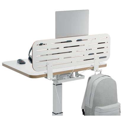 Leitz Organisationspaneel Pegboard Leitz Schreibtisch Ergo 800 x 270 x 103 mm (B x H x T) Klemme Kunststoff, 85 % recycelt, MDF-Platte weiß
