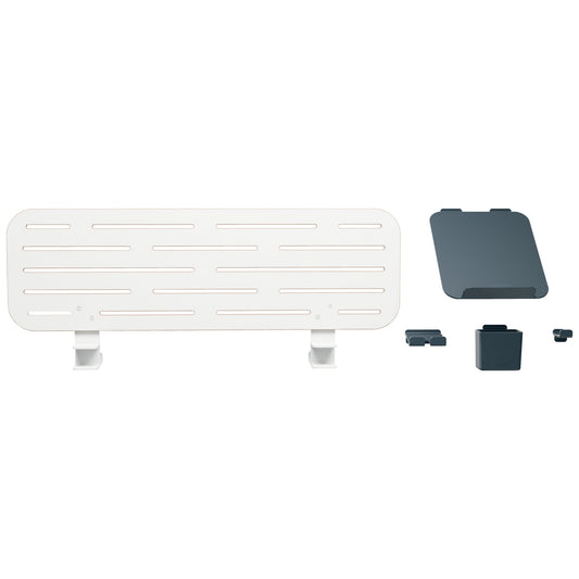 Leitz Organisationspaneel Pegboard Leitz Schreibtisch Ergo 800 x 270 x 103 mm (B x H x T) Klemme Kunststoff, 85 % recycelt, MDF-Platte weiß
