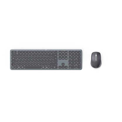 Hama Tastatur-Maus-Set WKM-550 QWERTZ Windows® 10, Mac universell USB-A 10m inkl. USB-A-Empfänger schwarz