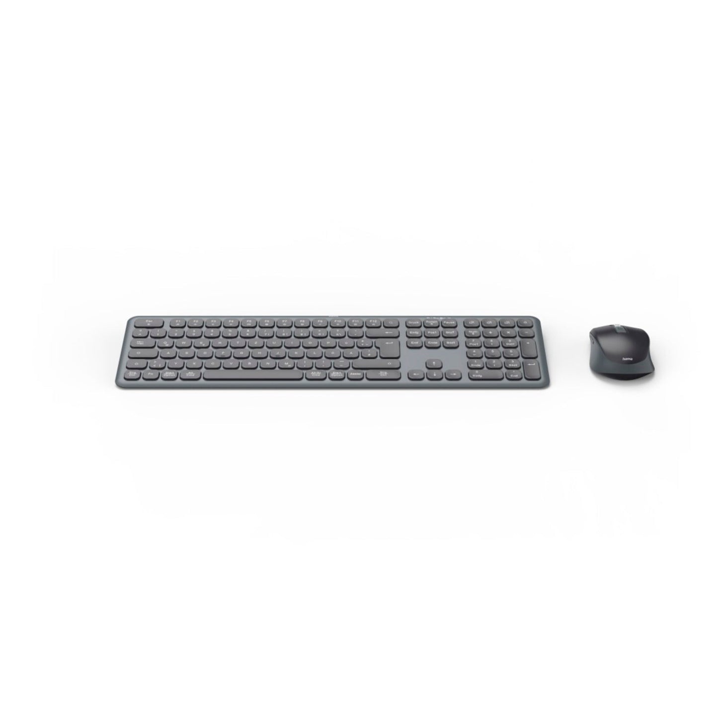 Hama Tastatur-Maus-Set WKM-550 QWERTZ Windows® 10, Mac universell USB-A 10m inkl. USB-A-Empfänger schwarz