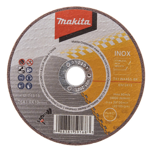 Makita® Zubehör Schleifgeräte D-74815-5 Trennscheibe 76mm 1mm WA46S 5 St./Pack.