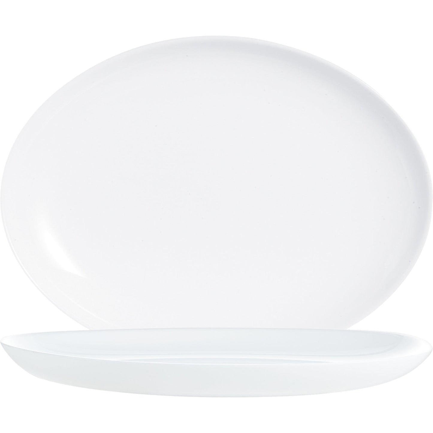 Arcoroc Servierplatte Evolutions 33 x 25 cm (B x L) Opalglas weiß 6 St./Pack.