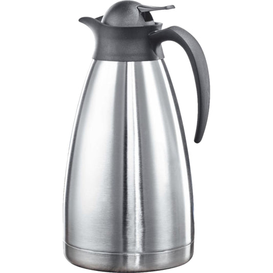 Cent Isolierkanne Classic 1,5l Edelstahl silber/schwarz