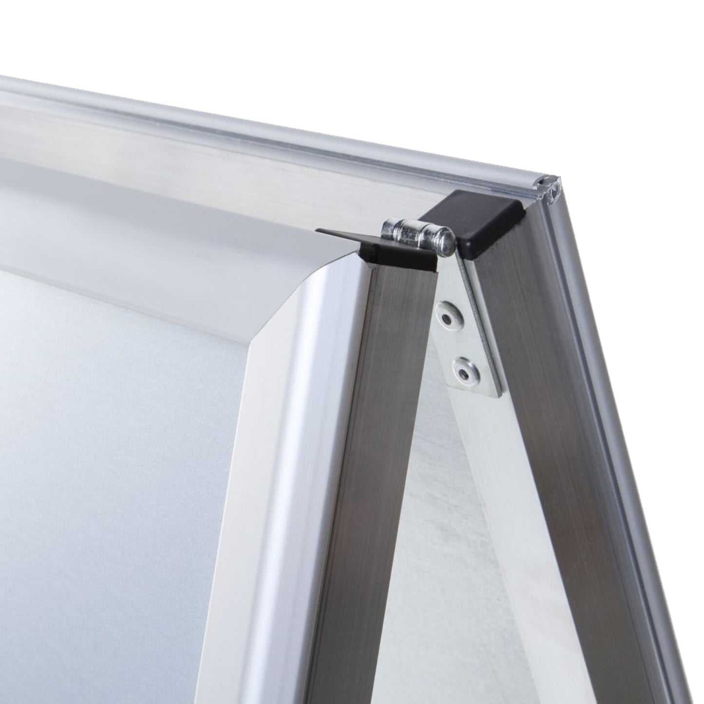 Showdown® Displays Kundenstopper 63,9 x 109,4 x 74,4 cm (B x H x T) DIN A1 Aluminium silber