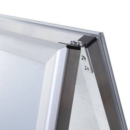 Showdown® Displays Kundenstopper 63,9 x 109,4 x 74,4 cm (B x H x T) DIN A1 Aluminium silber