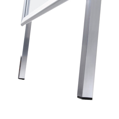 Showdown® Displays Kundenstopper 63,9 x 109,4 x 74,4 cm (B x H x T) DIN A1 Aluminium silber