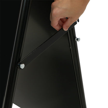 Showdown® Displays Kundenstopper Elegant 57,5 x 96,5 x 64 cm (B x H x T) Stahl schwarz