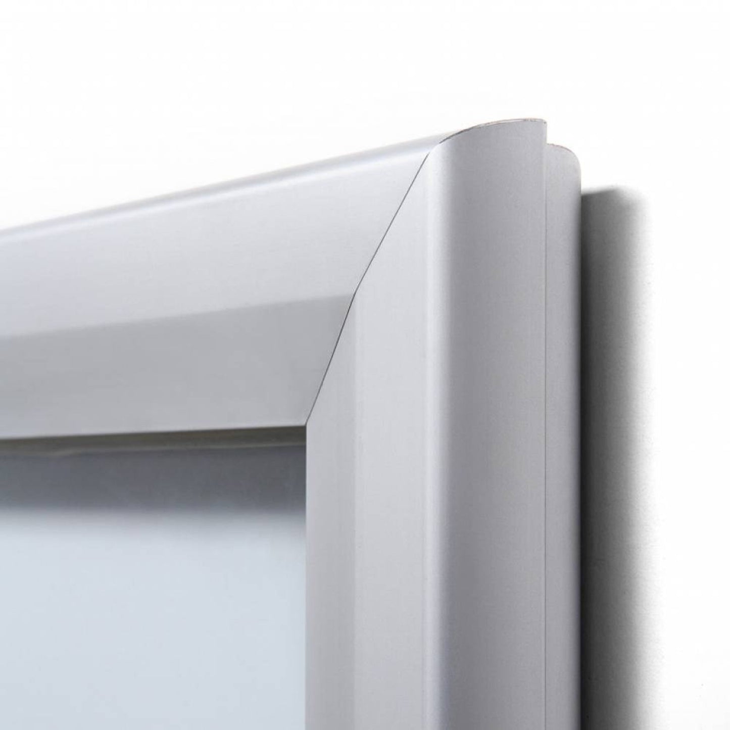 Showdown® Displays Schaukasten Outdoor Außenbereich 58,3 x 76 x 4,7 cm (B x H x T) 4 x DIN A4 mit Schloss Aluminium silber