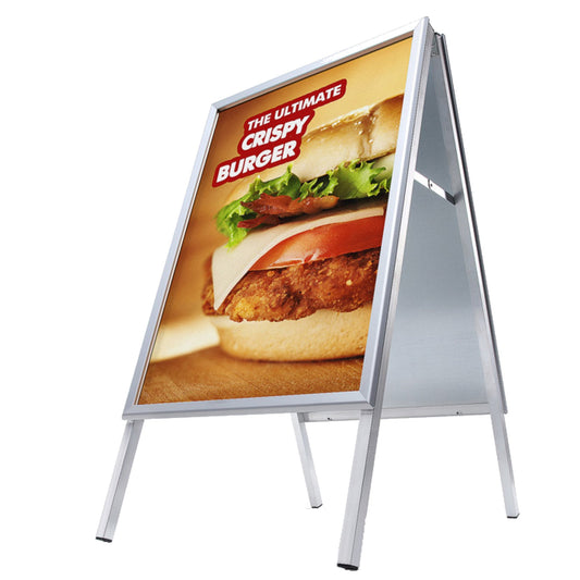 Showdown® Displays Kundenstopper 54,5 x 99,9 x 74,4 cm (B x H x T) Aluminium silber