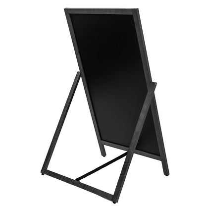 Showdown® Displays Kundenstopper Flip 68 x 134 x 64 cm (B x H x T) Strandholz schwarz