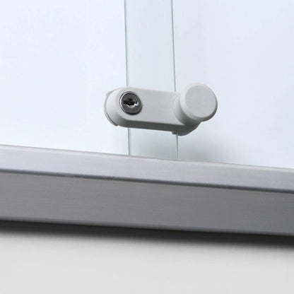 Showdown® Displays Schaukasten Innenbereich 138 x 98,2 x 5,9 cm (B x H x T) 18 x DIN A4 mit Schloss Aluminium silber