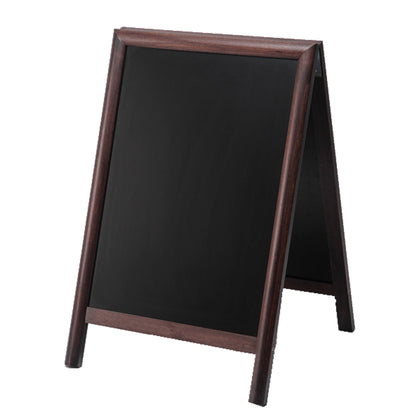Showdown® Displays Kundenstopper 55 x 81,5 x 56,7 cm (B x H x T) Hartholz dunkelbraun