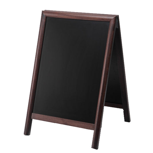 Showdown® Displays Kundenstopper 55 x 81,5 x 56,7 cm (B x H x T) Hartholz dunkelbraun