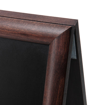 Showdown® Displays Kundenstopper 55 x 81,5 x 56,7 cm (B x H x T) Hartholz dunkelbraun