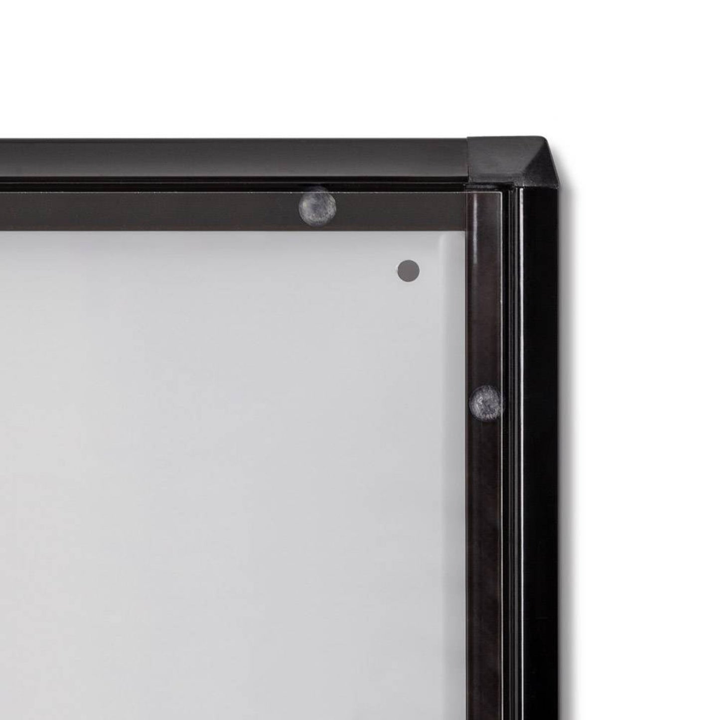 Showdown® Displays Schaukasten Economy Innenbereich 27,1 x 35 x 2,6 cm (B x H x T) 1 x DIN A4 mit Schloss Aluminium/Kunststoff schwarz