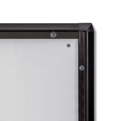 Showdown® Displays Schaukasten Economy Innenbereich 27,1 x 35 x 2,6 cm (B x H x T) 1 x DIN A4 mit Schloss Aluminium/Kunststoff schwarz