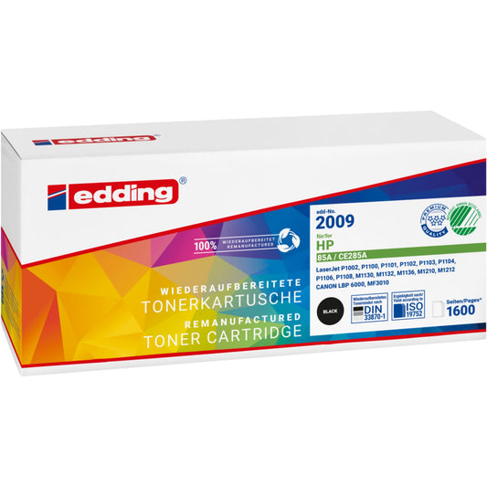edding Toner kein Originalzubehör Kompatibel mit: HP 85A EDD-2009 ca. 1.600 Seiten schwarz