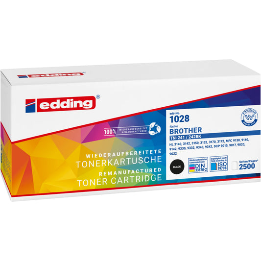 edding Toner kein Originalzubehör Kompatibel mit: Brother TN-241BK EDD-1028 ca. 2.500 Seiten schwarz