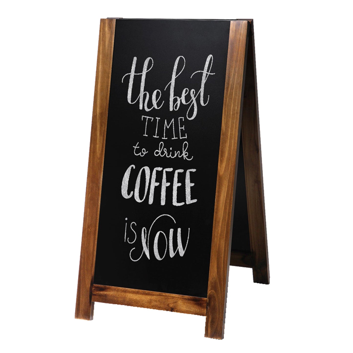 Showdown® Displays Kundenstopper Natura Antik 59 x 107 x 103,2 cm ( B x H x T) Holz, mattlackschutz braun