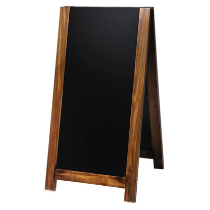 Showdown® Displays Kundenstopper Natura Antik 59 x 107 x 103,2 cm ( B x H x T) Holz, mattlackschutz braun