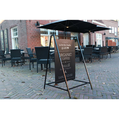 Showdown® Displays Kundenstopper Swing 57,2 x 95,5 x 96,6 cm (B x H x T) Stahl schwarz