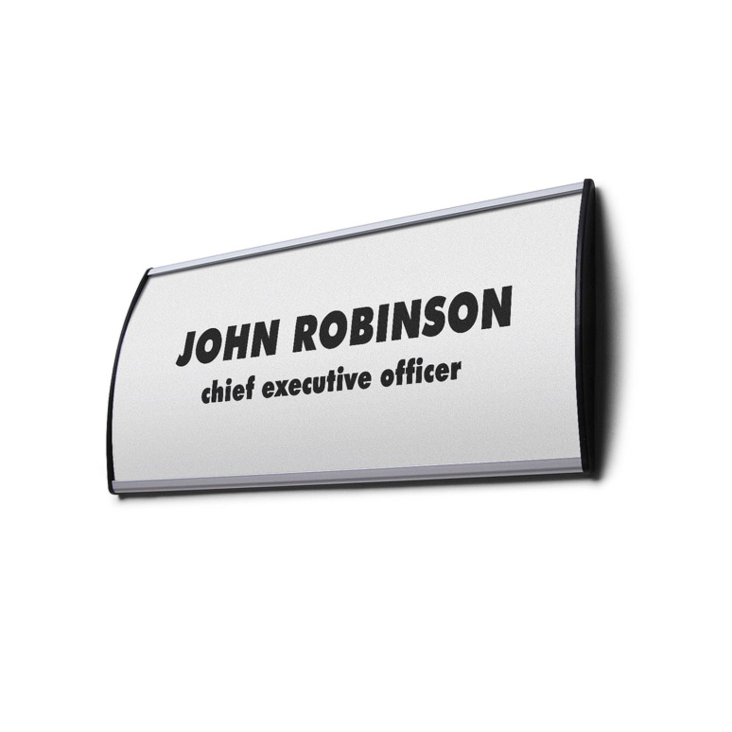 Showdown® Displays Türschild Curved 153 x 109 x 16 mm (B x H x T) Antireflexfolie/Aluminium transparent