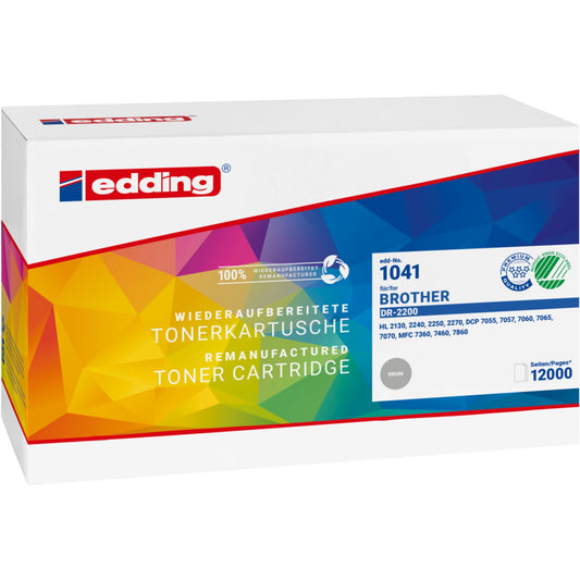 edding Trommel Kompatibel mit: Brother DR-2200 EDD-1041 ca. 12.000 Seiten schwarz