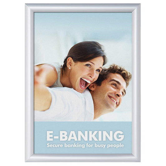 Showdown® Displays Bilderwechselrahmen Standard 32,8 x 45,1 x 1,1 cm (B x H x T) DIN A3 Aluminium silber